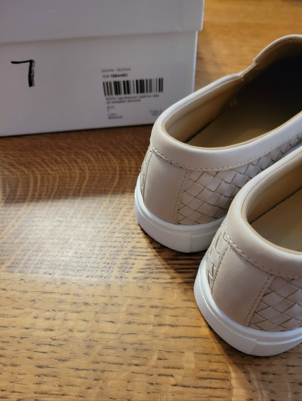 Quince Handwoven Leather Slip-on Sneaker - Almond - Picture 12 of 13